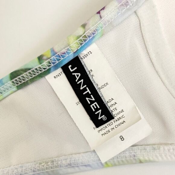 Jantzen Floral Underwire Pushup Bikini Size 8 - Picture 8 of 9